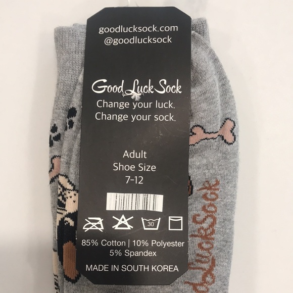 Good Luck Sock | French Bulldog Print | size 7-12 - Picture 4 of 4